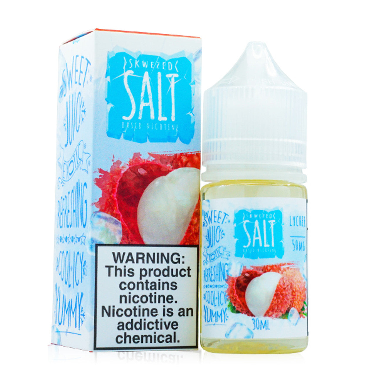 Skwezed Salt Series E-Liquid 30mL (Salt Nic) Lychee Ice with Packaging