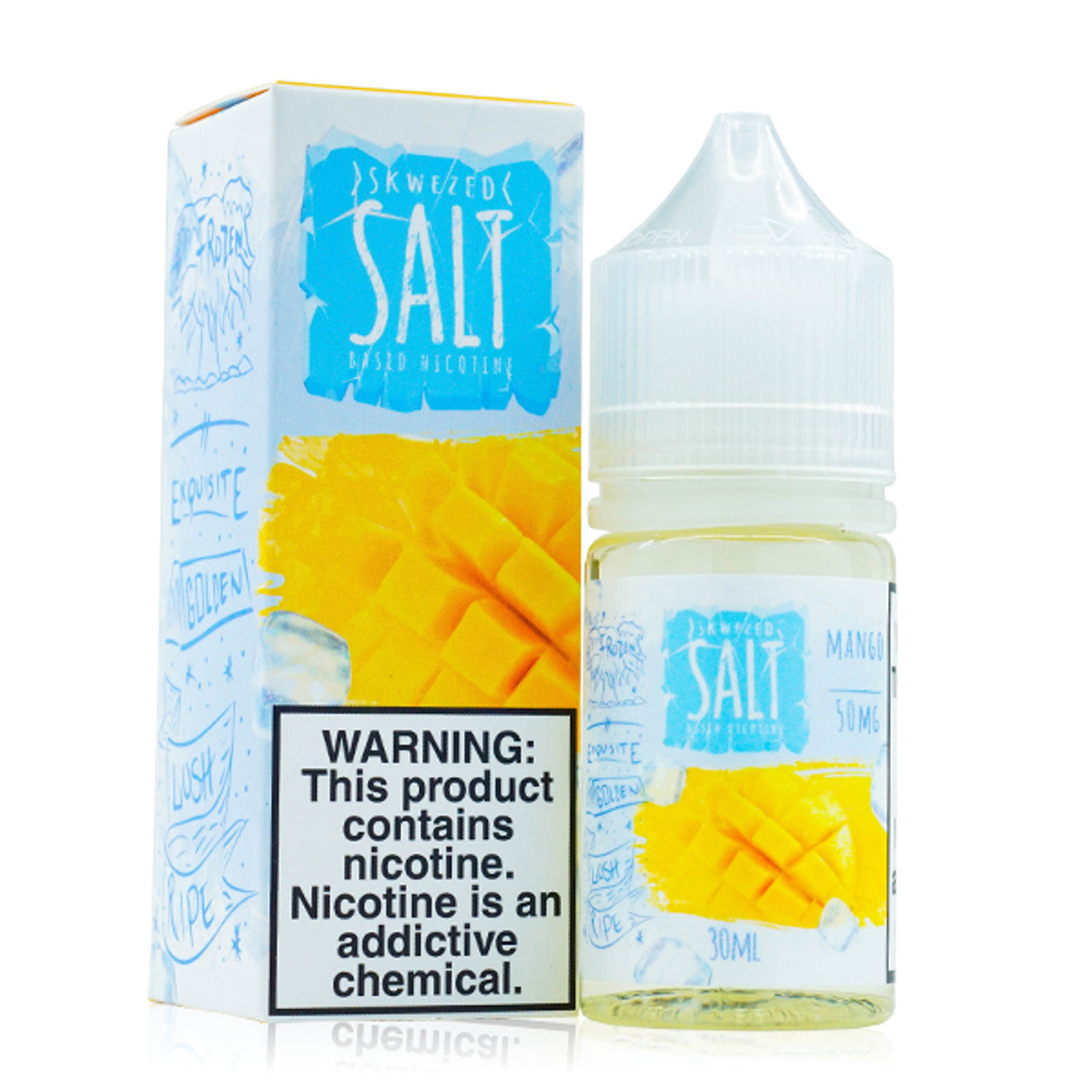 Skwezed Salt Series E-Liquid 30mL (Salt Nic) Mango Ice with Packaging