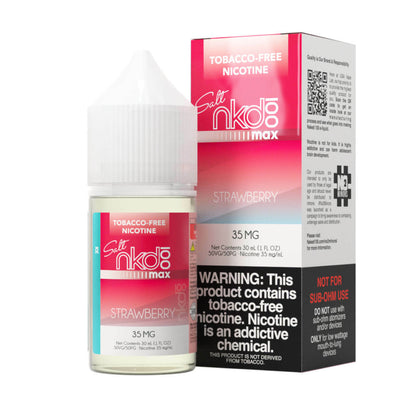 Naked MAX TFN Salt Series E-Liquid 30mL (Salt Nic) Max Strawberry Ice with Packaging