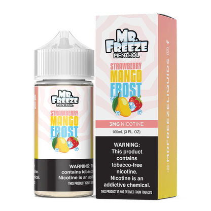 Mr. Freeze TFN Series E-Liquid 100mL (Freebase) |  Strawberry Mango with packaging