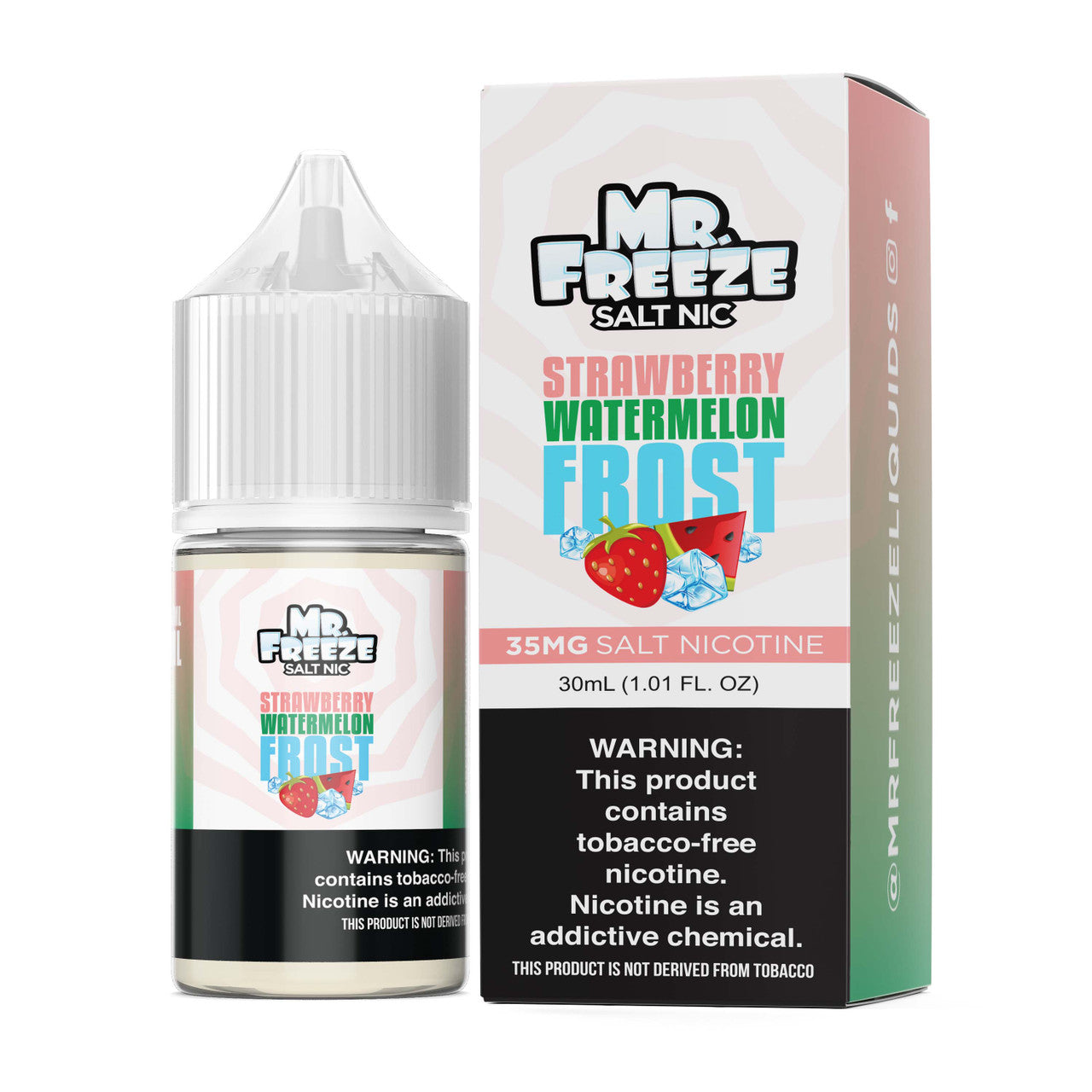 Mr. Freeze TFN Salt Series E-Liquid 30mL (Salt Nic)  Strawberry Watermelon Frost with Packaging