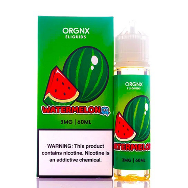ORGNX Series E-Liquid 60mL (Freebase) | Watermelon Ice with packaging