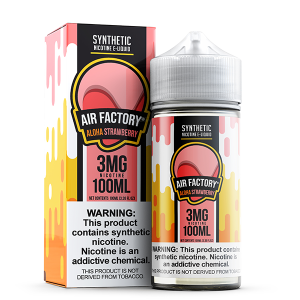 Air Factory TFN Series E-Liquid 100mL (Freebase) | Aloha Strawberry with packaging