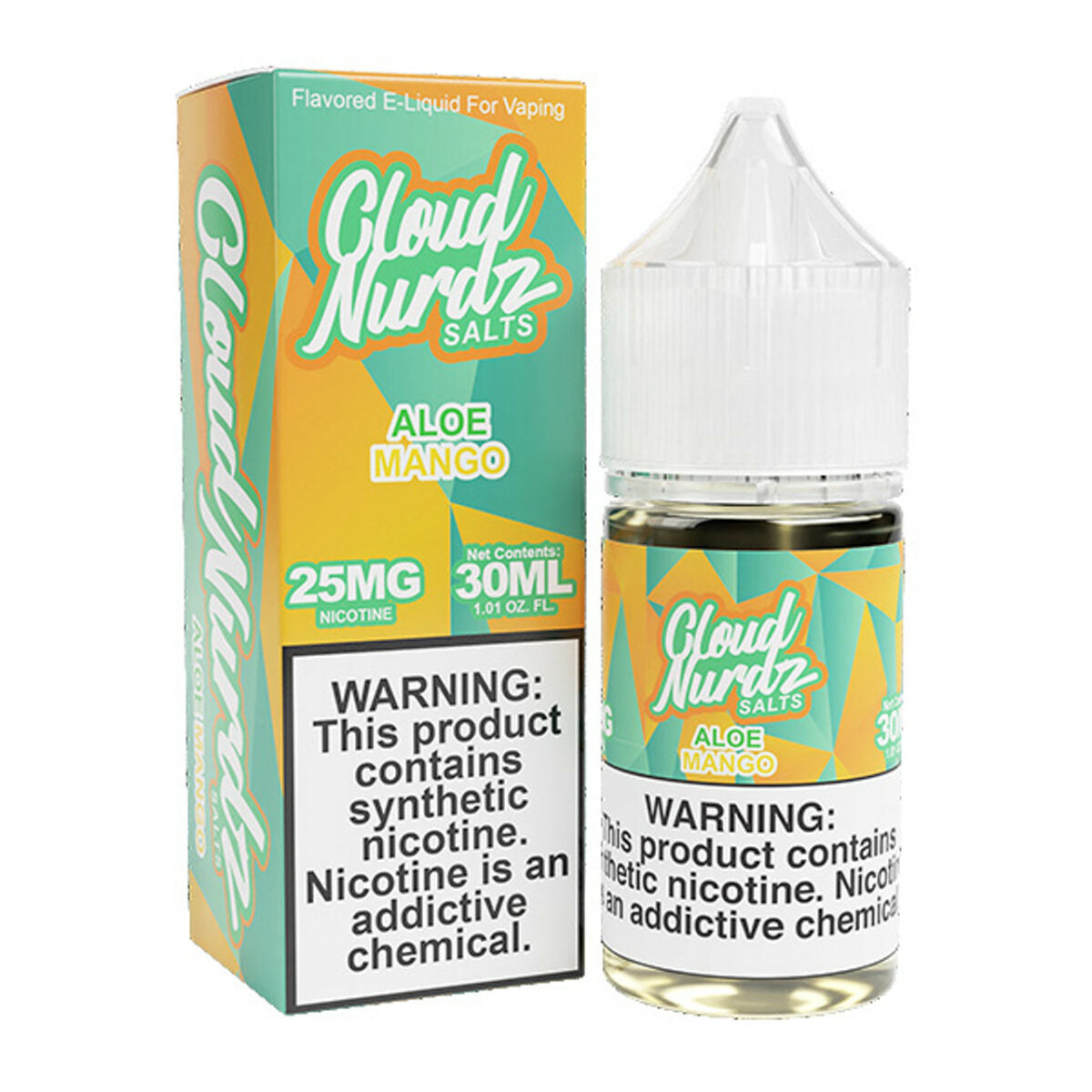 Cloud Nurdz Salt Series E-Liquid 30mL Aloe Mango with packaging