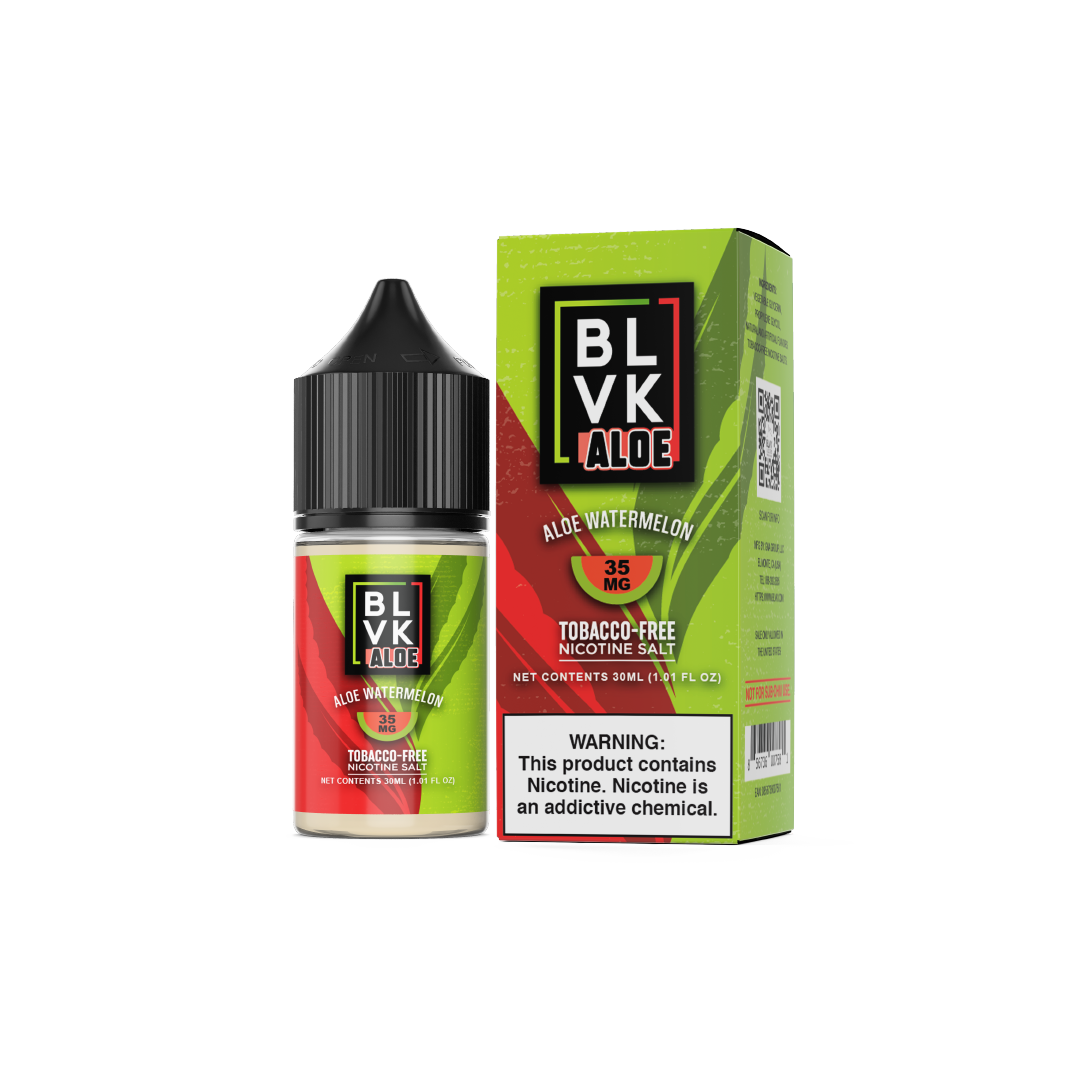 BLVK ALOE TFN Salt Series E-Liquid 30mL (Salt Nic) | Aloe Watermelon with Packaging