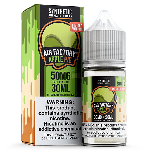 Air Factory TFN Series E-Liquid 100mL (Freebase) | 50mg Limited Edition Dutch Apple Apple Pie with packaging