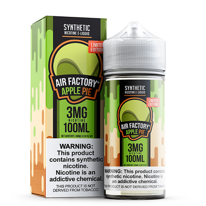 Air Factory TFN Series E-Liquid 100mL (Freebase) | Limited Edition Dutch Apple Apple Pie with Packaging