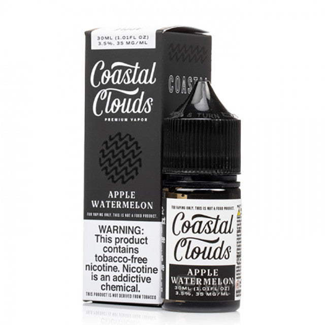 Coastal Clouds Salt Series E-Liquid 30mL (Salt Nic) | Apple Watermelon with packaging