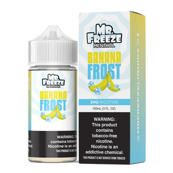 Mr. Freeze TFN Series E-Liquid 100mL (Freebase) | Banana Frost with packaging