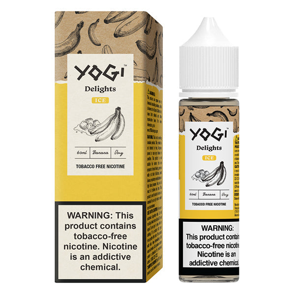 Yogi Delights TFN Series E-Liquid 60mL | Banana Ice with packaging
