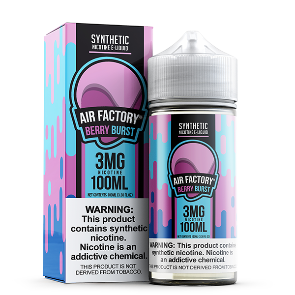 Air Factory TFN Series E-Liquid 100mL (Freebase) | Berry Burst with packaging