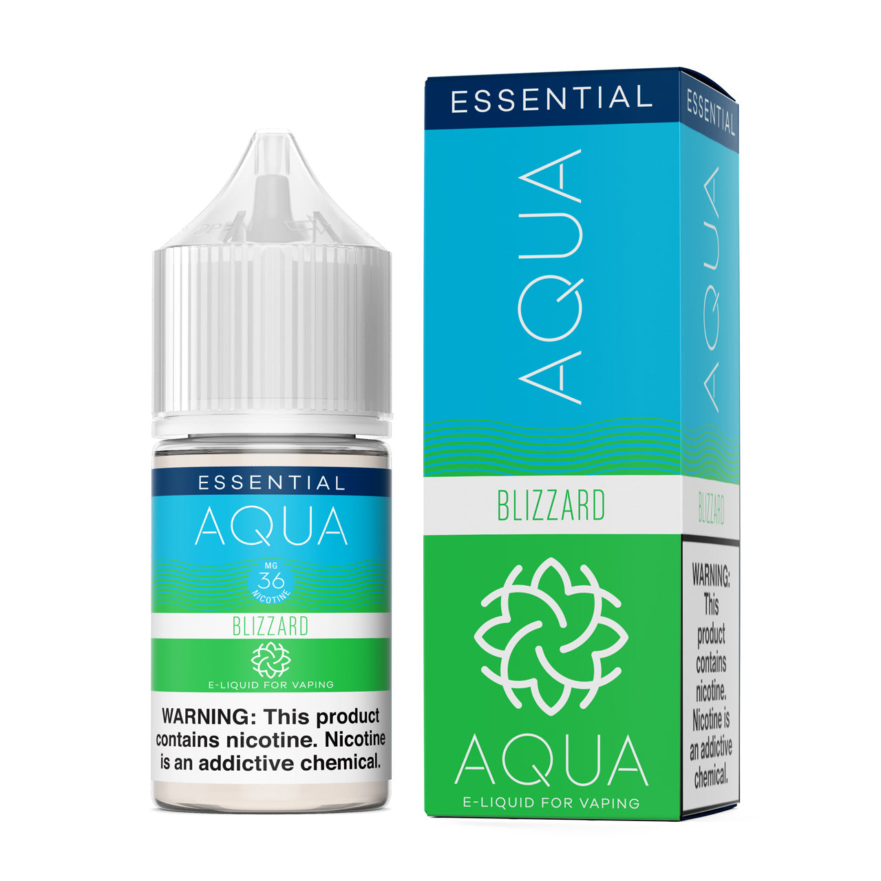 Aqua Salt Series E-Liquid 30mL (Salt Nic) |  Blizzard with packaging