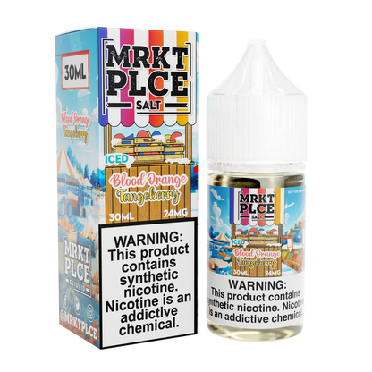 MRKT PLCE Salt Series E-Liquid 30mL (Salt Nic) |  Iced Blood Orange Tangoberry with packaging