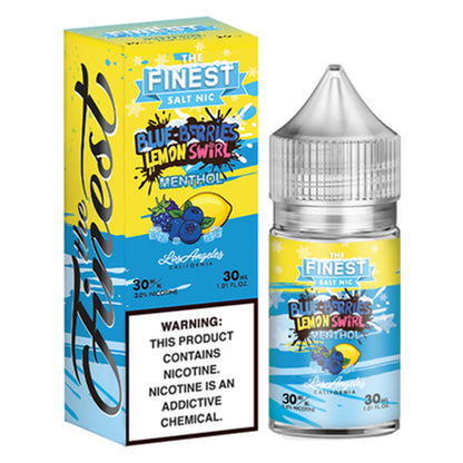 Finest Salt Series E-Liquid 30mL (Salt Nic) | Blue Berries Lemon Swirl Menthol with packaging