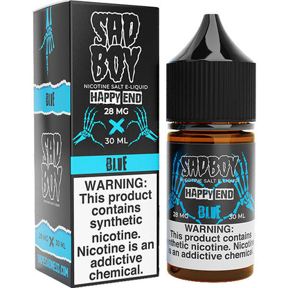 Sadboy Salt Series E-Liquid 30mL (Salt Nic) | Happy End Blue with packaging
