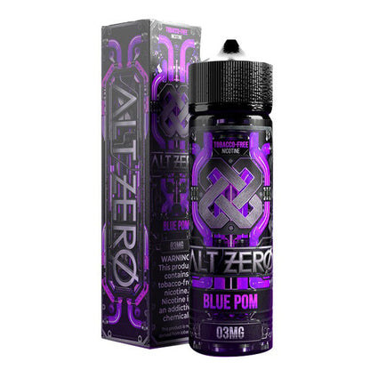 Alt Zero TFN Series E-Liquid 60mL (Freebase) | Blue Pom with packaging