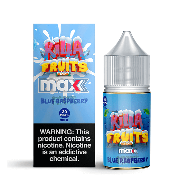 Killa Fruits Max TFN Salt Series E-Liquid 30mL (Salt Nic) | Blue Raspberry with packaging