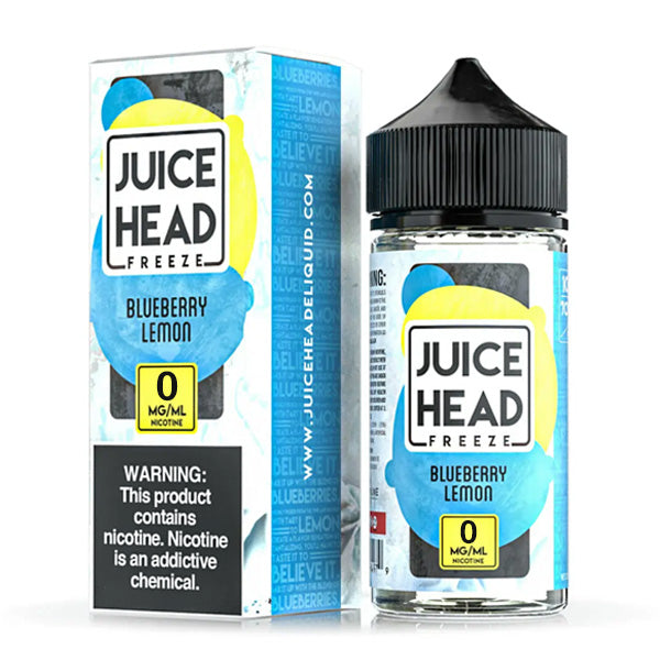 Juice Head Series E-Liquid 3mg | 100mL (Freebase) Blueberry Lemon Freeze with Packaging