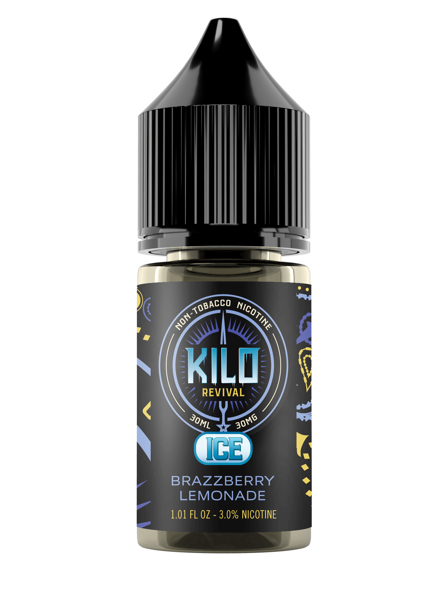 Kilo Revival TFN Salt Series E-Liquid 30mL Brazzberry Lemonade Ice with packaging