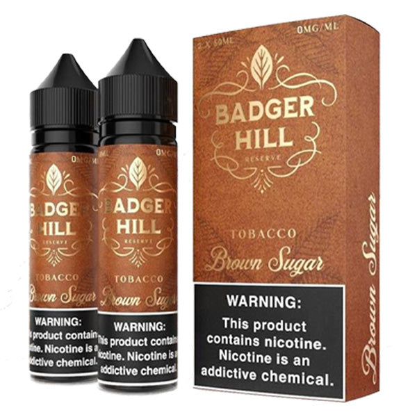Badger Hill Reserve Series E-Liquid x2-60mL | Brown Sugar with packaging