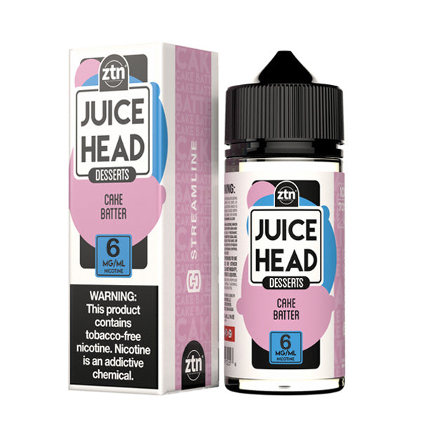 Juice Head Series E-Liquid 3mg | 100mL (Freebase) Cake Batter with Packaging