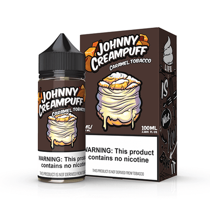 Tinted Brew Johnny Creampuff TFN Series E-Liquid 100mL | Caramel Tobacco with packaging