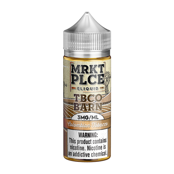 TBCO Barn by MRKT PLCE E-Liquid 0mg | 100mL (Freebase) Colombian Tobacco 
