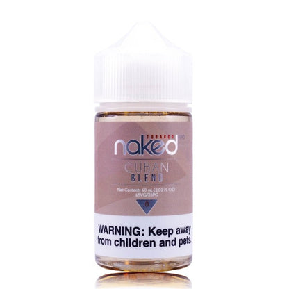 Naked 100 E-Liquid 60mL | PMTA Submitted (Freebase) | Tobacco Cuban Blend