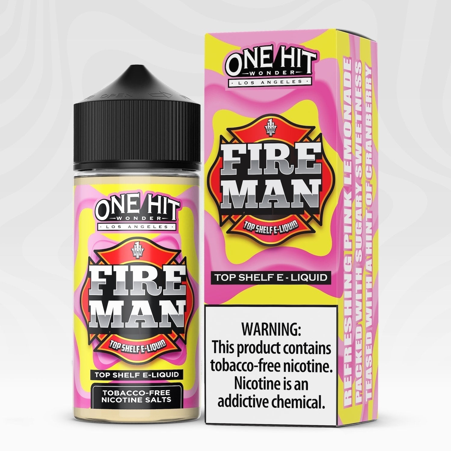 One Hit Wonder TFN Series E-Liquid 100mL (Freebase) | Fire Man with packaging
