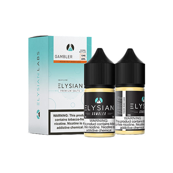 Elysian Salt Series E-Liquid x2-30mL (Salt Nic) | Gambler with packaging
