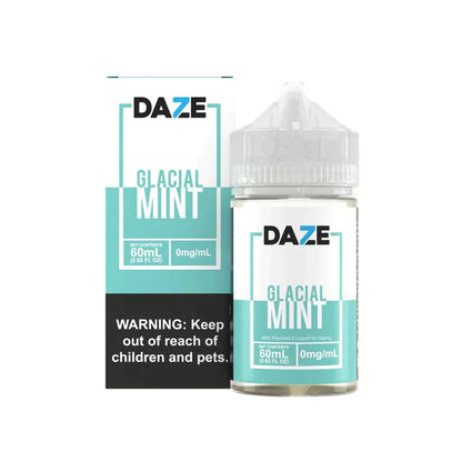 7Daze TF-Nic Series E-Liquid 100ml (Freebase) | 6mg Glacial Mint with packaging 
