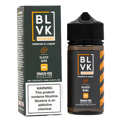 BLVK TFN Series E-Liquid 100mL (Freebase) | 0mg Glazed Buns with packaging