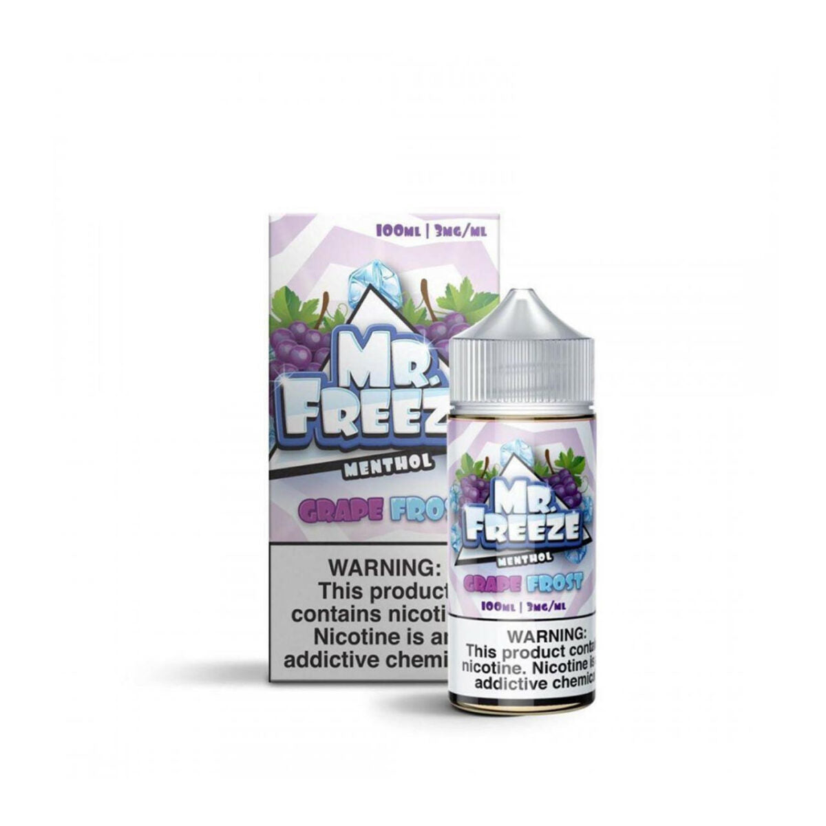 Mr. Freeze TFN Series E-Liquid 100mL (Freebase) | Grape Frost with packaging