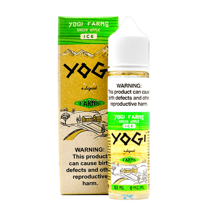 Yogi E-Liquid 60mL | (Original & Farms Series) Green apple ice with packaging