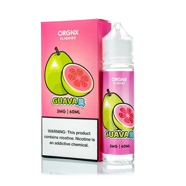 ORGNX Series E-Liquid 60mL (Freebase) | Guava Ice with packaging