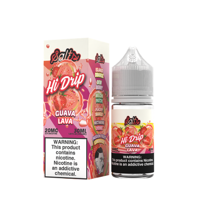 Hi-Drip Salt Series E-Liquid 30mL (Salt Nic) | Guava Lava with packaging