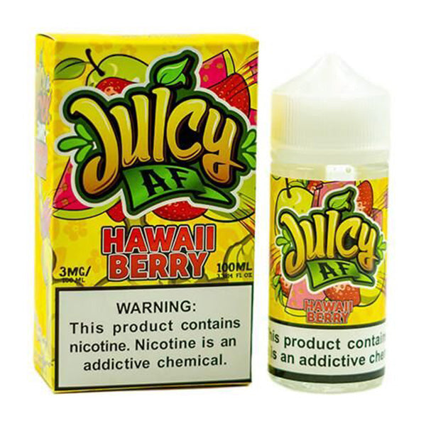 Juicy AF TFN Series E-Liquid 100mL (Freebase) | Hawaii Berry with packaging