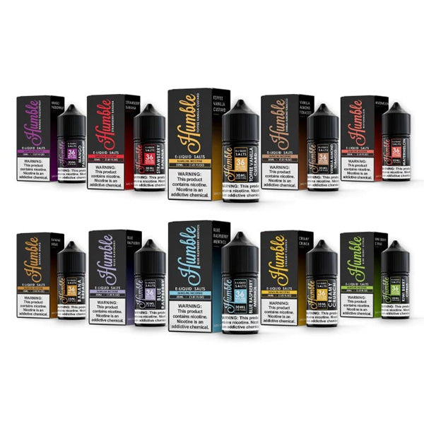 Humble Salt Series E-Liquid 20mg | 30mL (Salt Nic) Group Photo