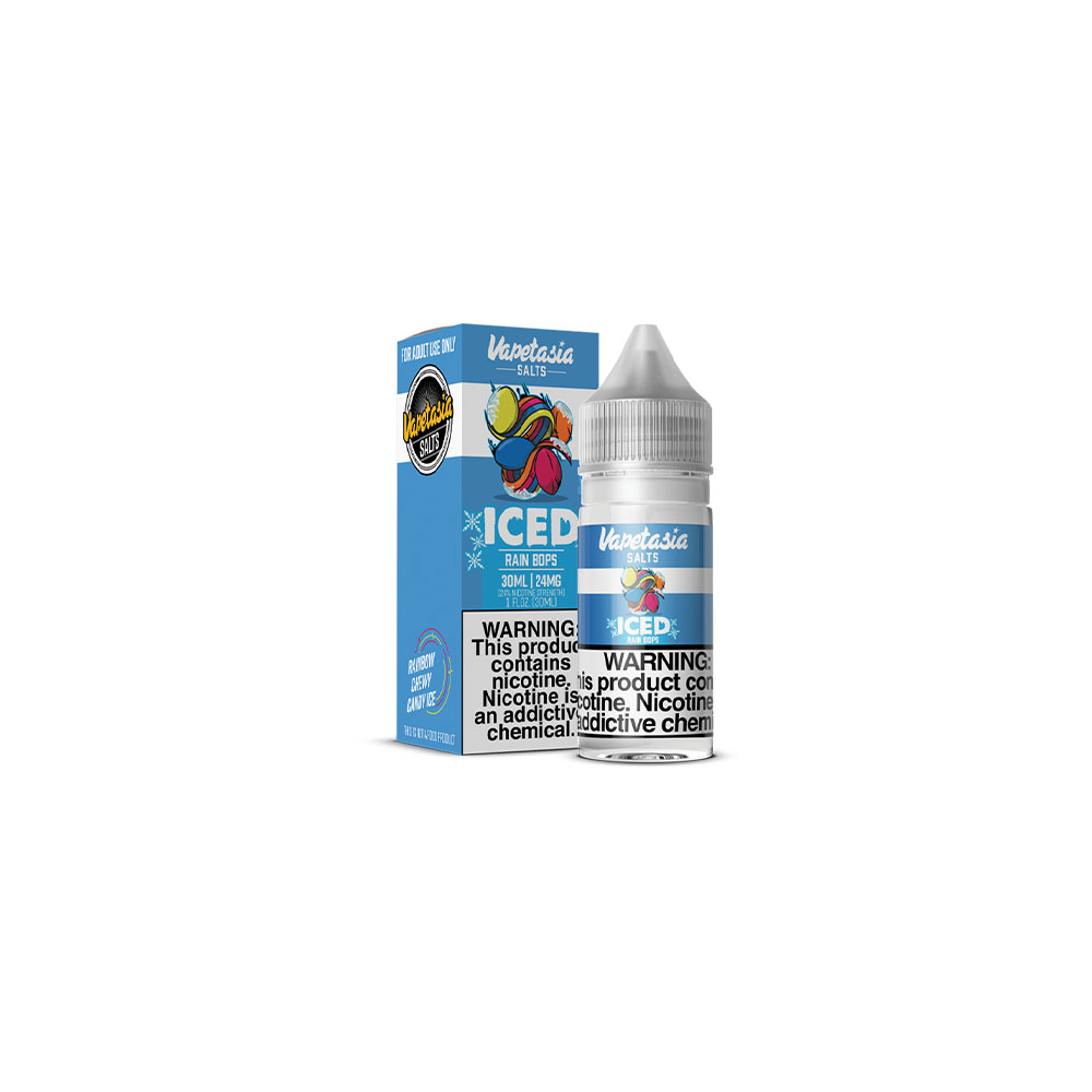 Vapetasia Salt Series E-Liquid 30mL | Iced Sweet Rain Bops with Packaging