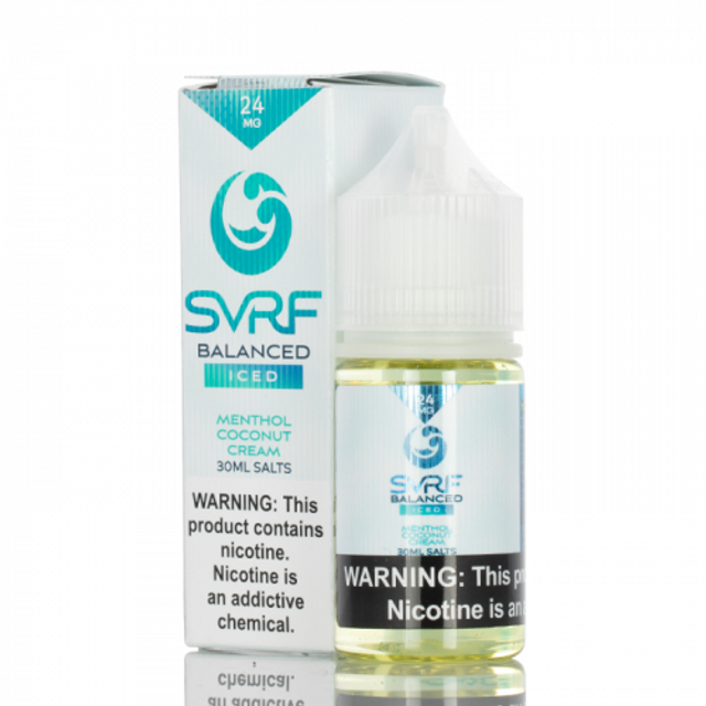 SVRF Salt Series E-Liquid 30mL (Salt Nic) | Balanced Iced with packaging