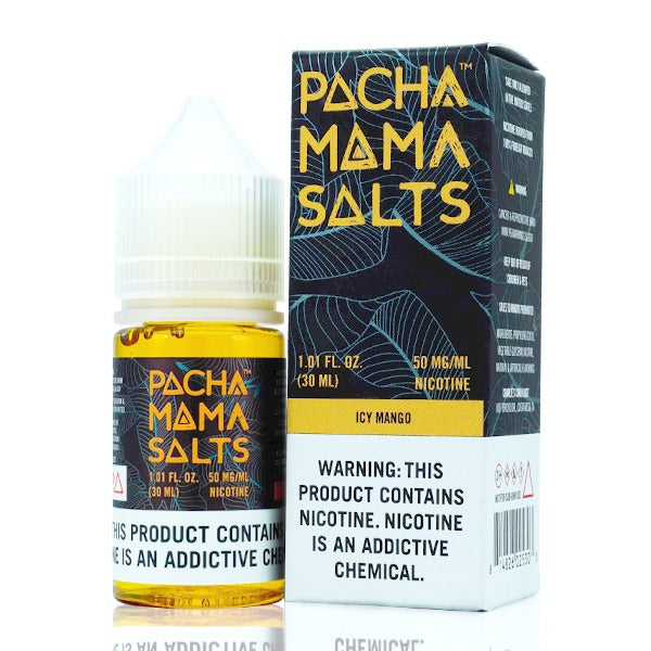 Pachamama TFN Salt Series E-Liquid 30mL (Salt Nic) | Icy Mango with packaging