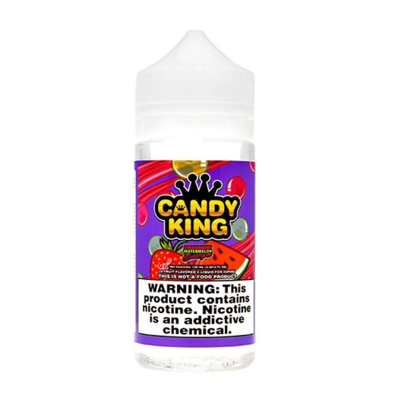 Candy King Series E-Liquid 100mL (Freebase) Strawberry Watermelon Bubblegum Iced