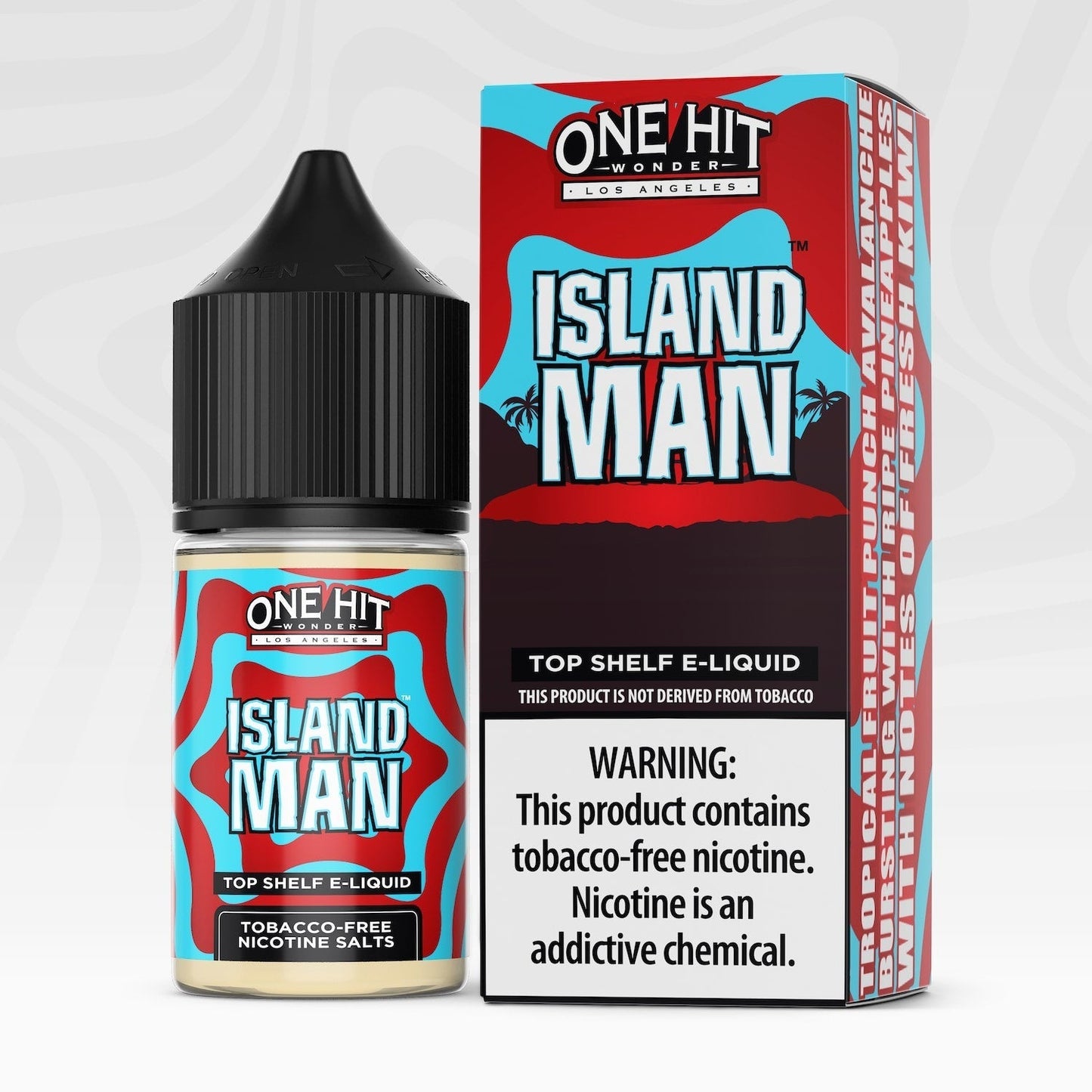 One Hit Wonder TFN Salt Series E-Liquid 30mL (Salt Nic) | Island Man with packaging