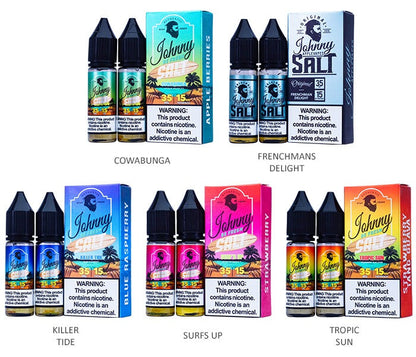 Johnny AppleVapes Salt Series E-Liquid x2-15mL Group Photo