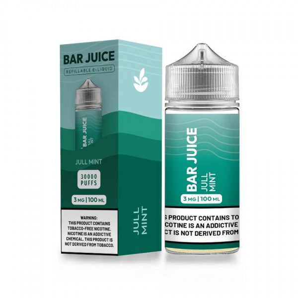 Bar Juice BJ30000 E-Liquid 100mL (Freebase) Jull Mint with Packaging