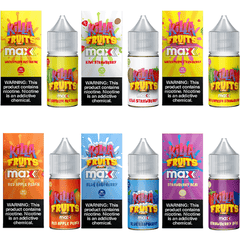 Killa Fruits Max TFN Salt Series E-Liquid 30mL (Salt Nic) | Group Photo with packaging