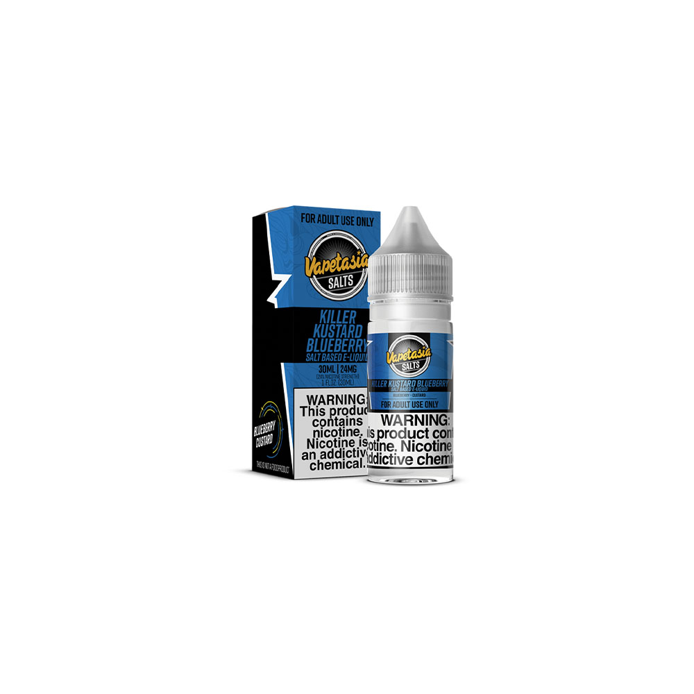 Vapetasia Salt Series E-Liquid 30mL | Killer Kustard Blueberry with Packaging