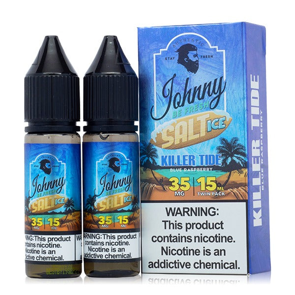 Johnny AppleVapes Salt Series E-Liquid x2-15mL Killer TIde Ice with packaging