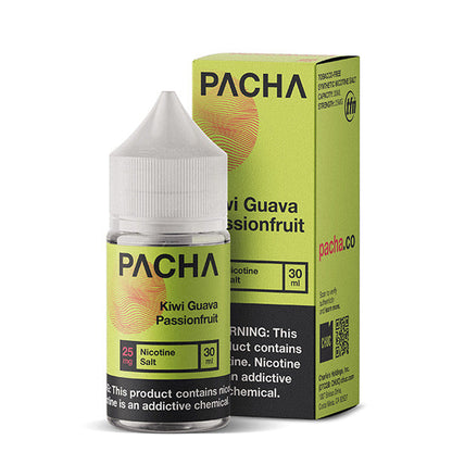 Pachamama TFN Salt Series E-Liquid 30mL (Salt Nic) | Kiwi Guava Passionfruit with packaging