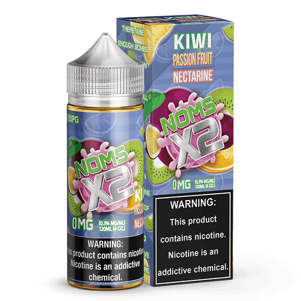 Nomenon and Freenoms Series E-Liquid 120mL (Freebase) | Kiwi Passionfruit Nectarine with packaging